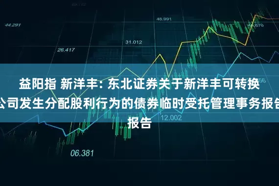 益阳指 新洋丰: 东北证券关于新洋丰可转换公司发生分配股利行为的债券临时受托管理事务报告
