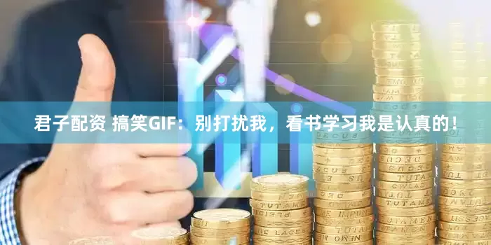 君子配资 搞笑GIF:别打扰我,看书学习我是认真的!