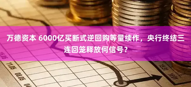 万德资本 6000亿买断式逆回购等量续作，央行终结三连回笼释放何信号？